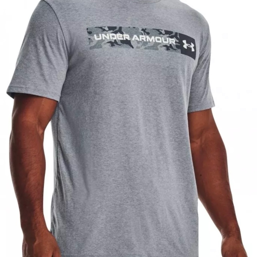 Under Armour Camo Logo Gray Men's Tee
